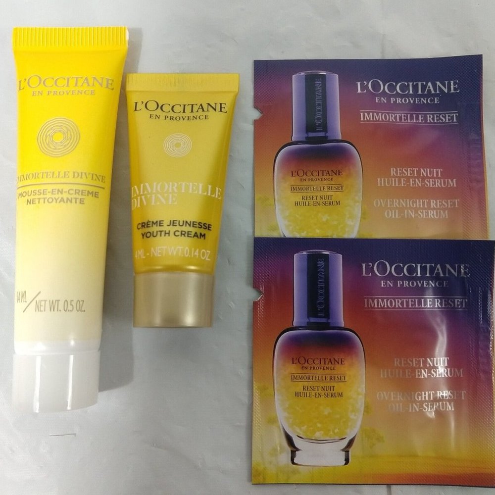 L'Occitane Immortelle Divine Youth Cream & Mousse cleaning cream NEW